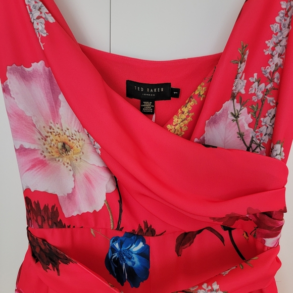 🖤TED BAKER BERRY SUNDAE WRAP JUMPSUIT (RED) - Picture 4 of 5